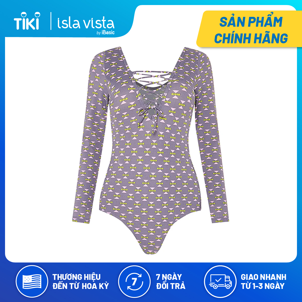 Đồ bơi monokini tay dài Isla Vista BWWM004