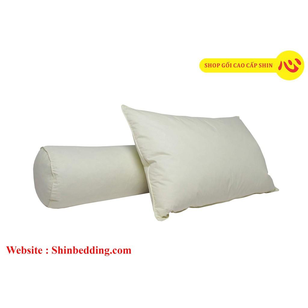 Gối ôm lông vũ tự nhiên 35x100cm thương hiệu Laube