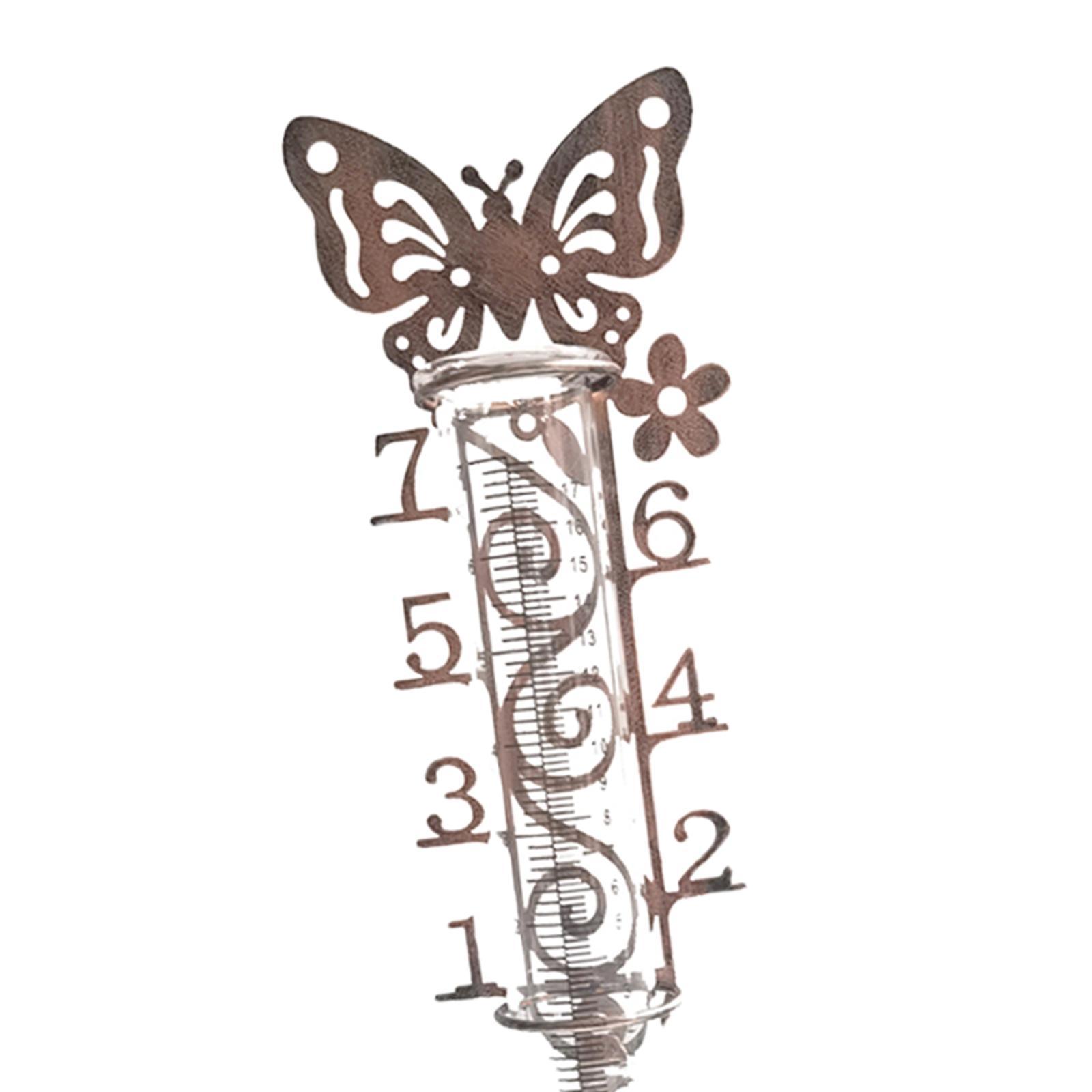 Rain Gauge Garden Stake Landscape Waterproof for Backyard Yard Pathway