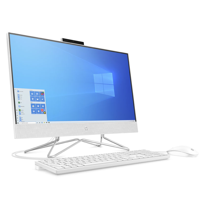 Máy tính bộ All in One HP AIO 24-df0039d (Core i3-10100T,4GB RAM,512GB SSD,DVDRW,Intel Graphics,23.8&quot;FHD,Keyboard &amp; Mouse,Win 10,White)_180N9AA - Hàng Chính Hãng