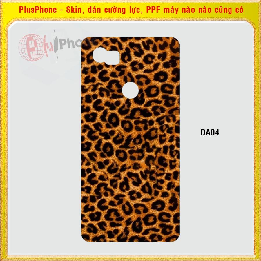 Dán Skin mặt sau cho Google Pixel, Pixel XL, Pixel 2, 2XL vân da cá sấu, da báo