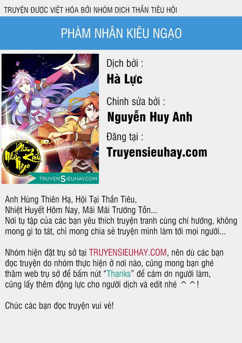 phàm nhân kiêu ngạo chapter 0 1