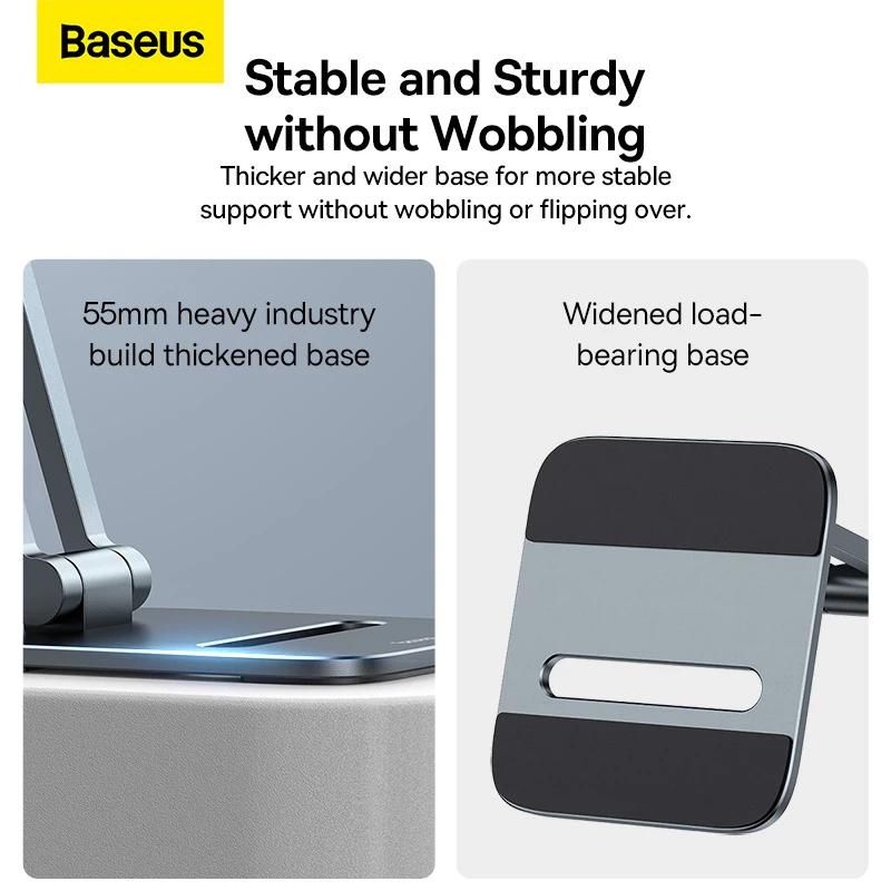 Đế giữ điện thoại/ Ipad Baseus Desktop Biaxial Foldable Metal Stand LUSZ- Hàng chính hãng