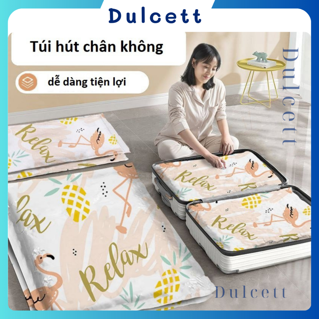 Túi Hút chân không đựng quần áo [MẪU MỚI 2024], túi đựng chăn màn mền gấp gọn, chống mốc