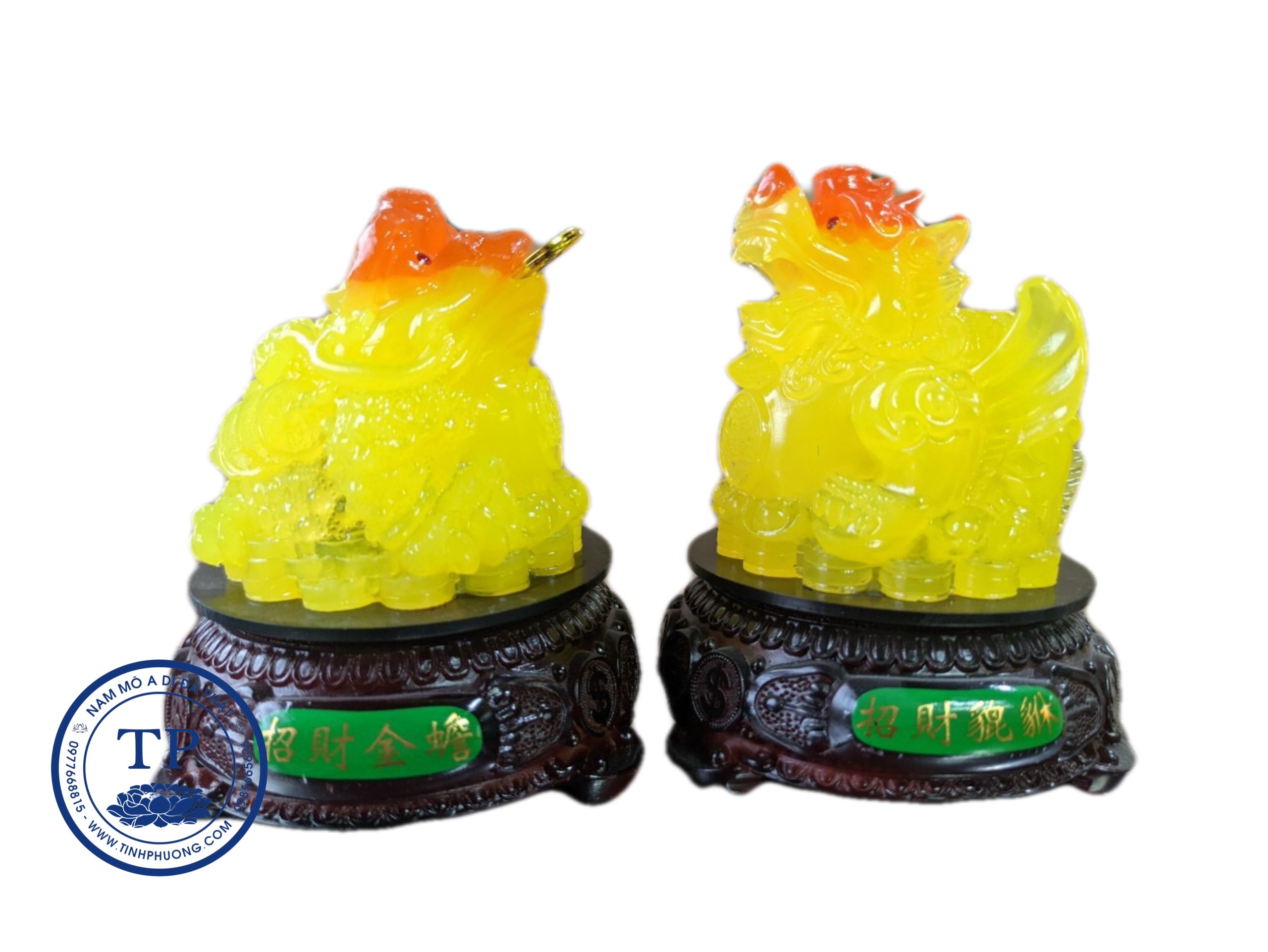 ĐÔI CÓC TỲ HƯU ĐẾ GIẢ GỖ VÀNG HAI16698