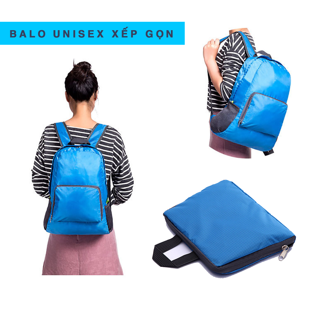 Balo du lịch unisex xếp gọn đa năng, chống thấm BZB003