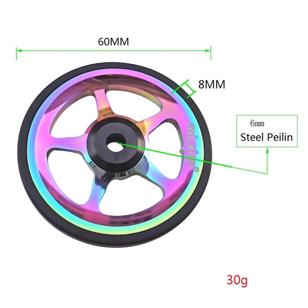 4x Folding Bike Easy Wheels Foldable Easywheel Refit Parts for Brompton