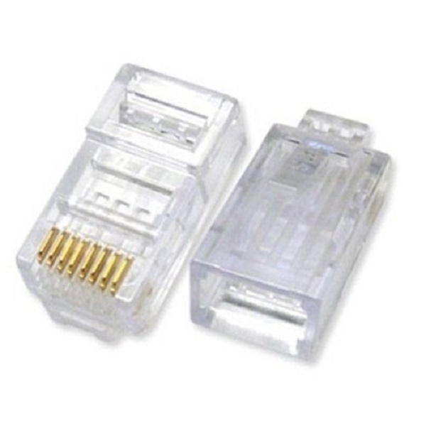 Hình ảnh Đầu bấm mạng RJ45 loại xịn AMP (Hộp 100 hạt)