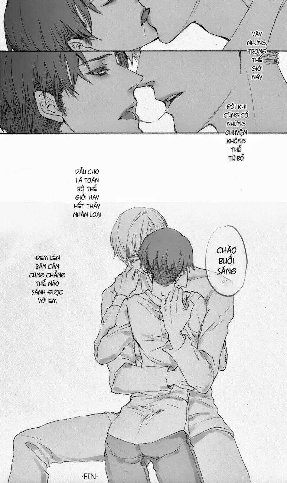 tấn công người khổng lồ - doujinshi eruri chapter 1 14