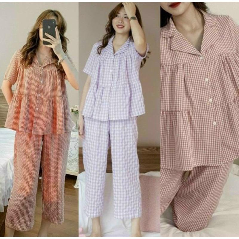 Bộ bầu thời trang chất mát bộ bầu lửng ngố mặc nhà