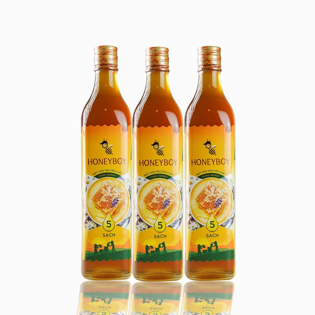 Bộ 3 Mật Ong Thiên Nhiên 5 Sạch Honeyboy 500ml