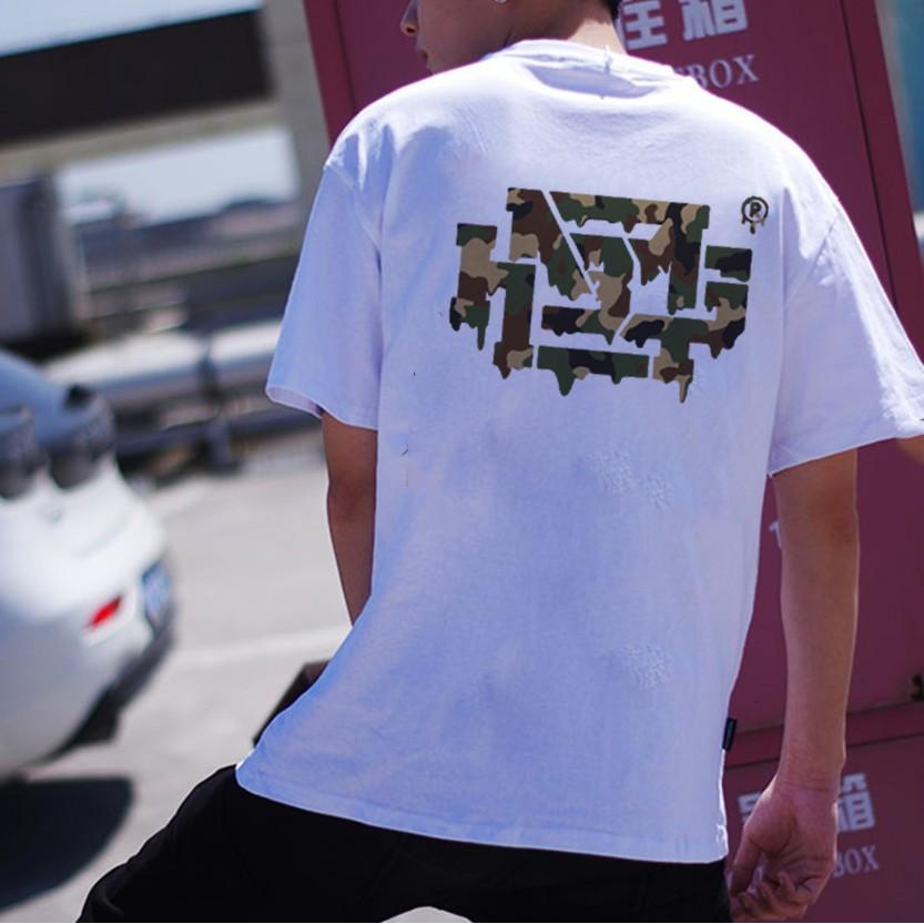 Áo Thun Tay Lỡ Unisex #HNBMG Camo Sịn Sò