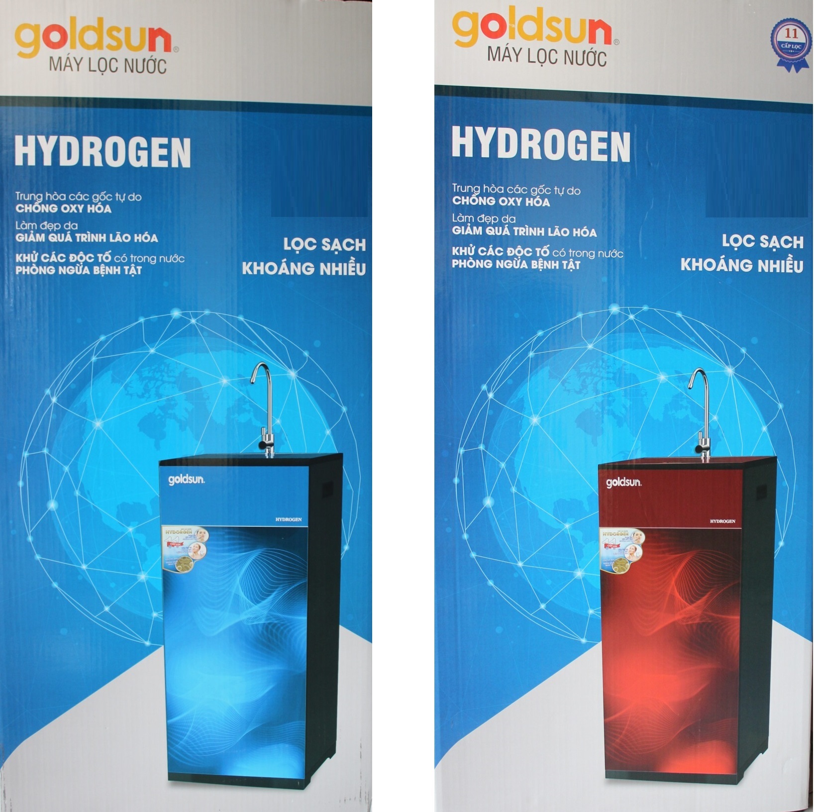 Máy Lọc Nước Goldsun Hydrogen FA180 (11 Cấp Lọc) - Màu Ngẫu Nhiên - Chính Hãng