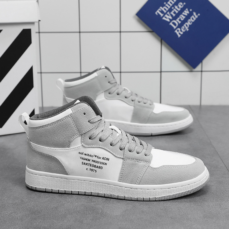 Giày Thể Thao Nam GEMI - Giày Sneaker Màu Xám - Xanh, Giày Thể Thao Form Ôm Chân, Thoải Mái - G5381