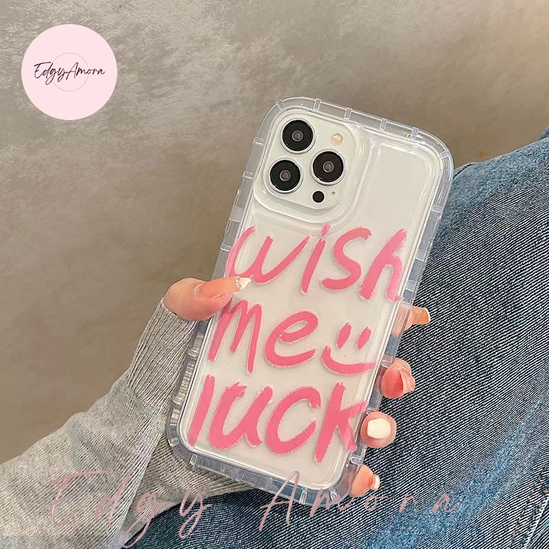 Ốp lưng Iphone chống sốc WISH ME LUCK có đệm khí dành cho Iphone 11 / Phone 11 Pro / Iphone 11 Pro Max / Iphone 12 / Iphone 12 Pro / Iphone 12 Pro Max / Iphone 13 / Iphone 13 Pro / IPhone 13 Pro Max / Iphone 14/ Iphone 14 Pro / Iphone 14 Pro Max