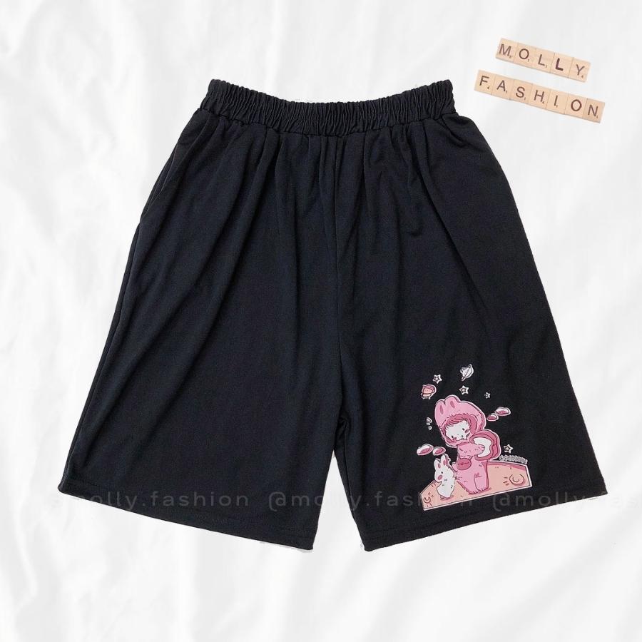 Quần Short lửng Cartoon Unisex BST 03 QUẦN ĐÙI HOẠT HÌNH nhiều mẫu Freesize Molly Fashion