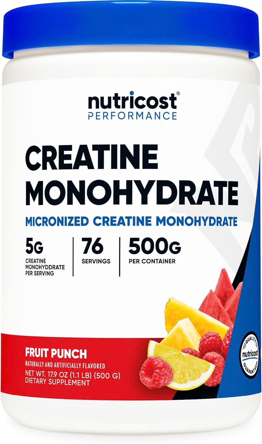 Nutricost Creatine Monohydrate (500G), Hỗ Trợ Tăng Sức Mạnh Cơ Bắp, Phục Hồi Năng Lượng