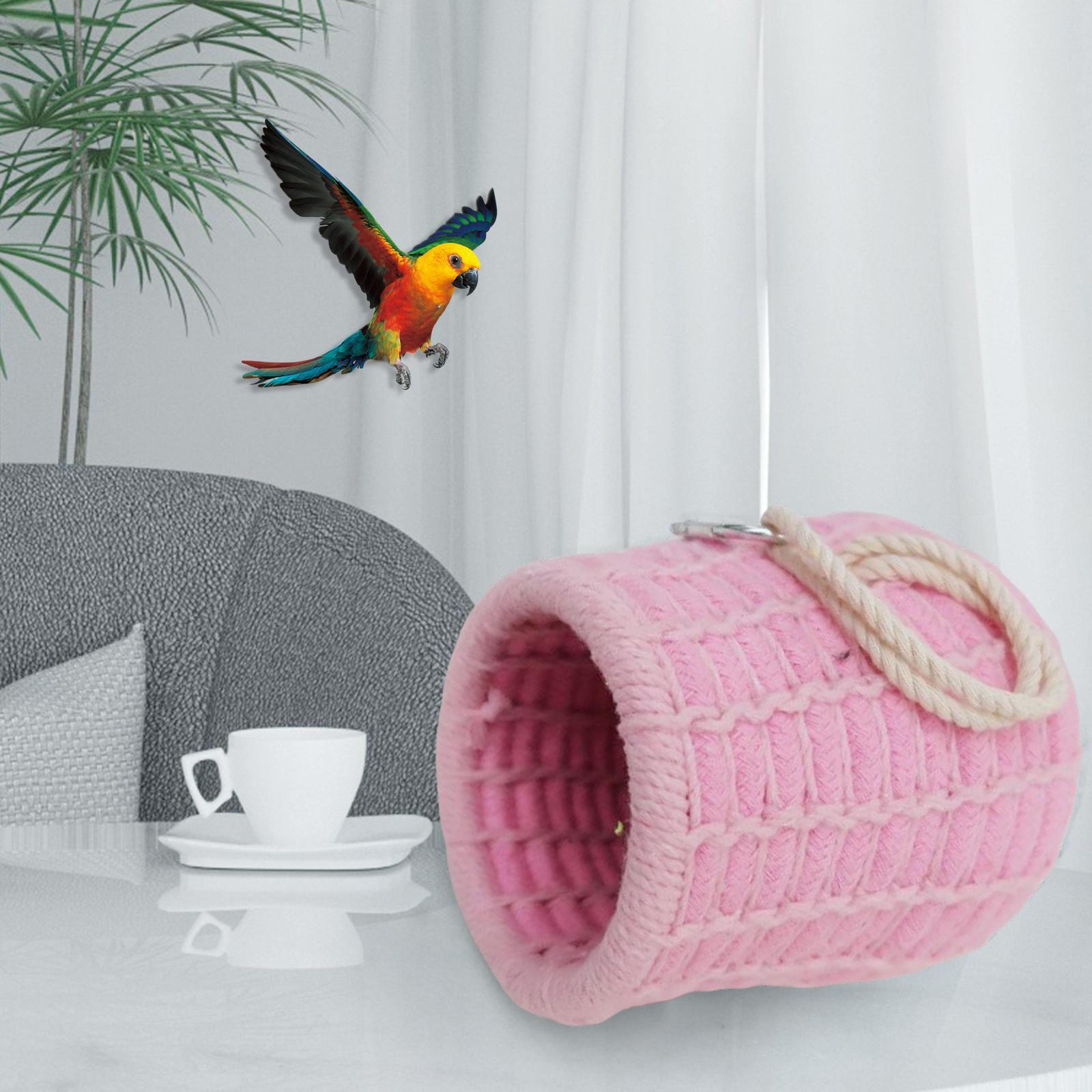Winter Warm Bird Nest Cage Toy Hanging Budgie Parrot Cage