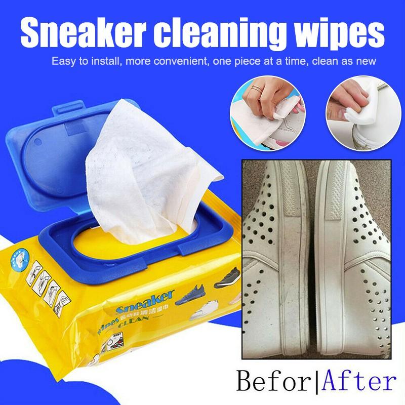 Khăn Giấy Lau Giày Đa Năng 1 Gói 30 Miếng - Khăn ướt lau giày chuyên dụng sneaker clean