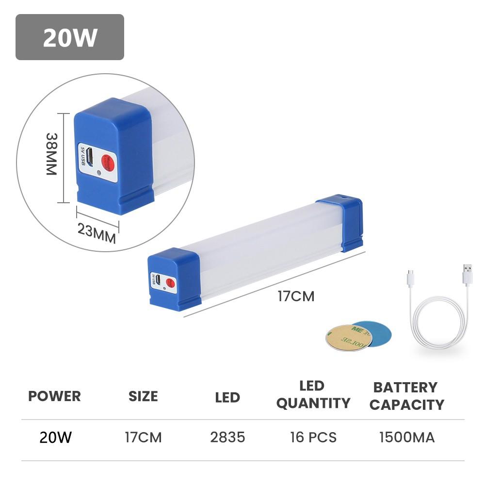 Đèn Led T5 Sạc USB Từ Tính Di Động Tiện Dụng Cho Hoạt Động Ngoài Trời