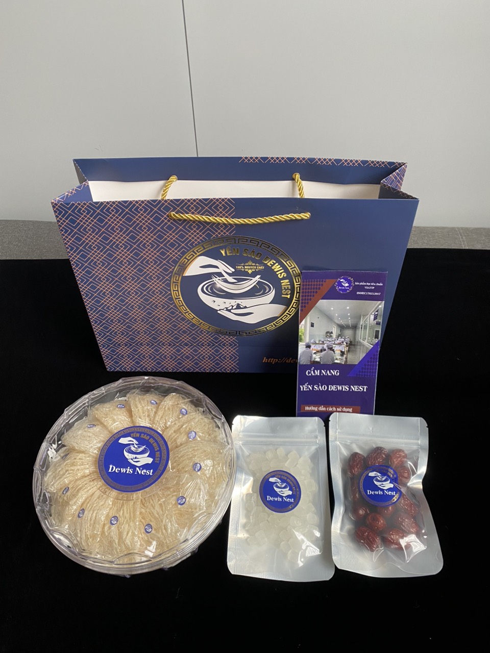 Yến Sào Khánh Hòa Tinh Chế Sợi Dài Dewis Nest 100% Nguyên Chất, Làm Từ Tổ AB 50g/100g - Kèm Hộp Quà