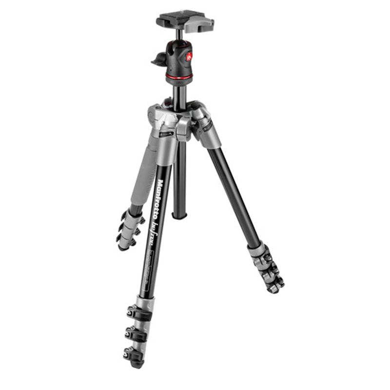 BỘ CHÂN MÁY ẢNH MANFROTTO BEFREE ALU MÀU XÁM | Hàng Chính Hãng