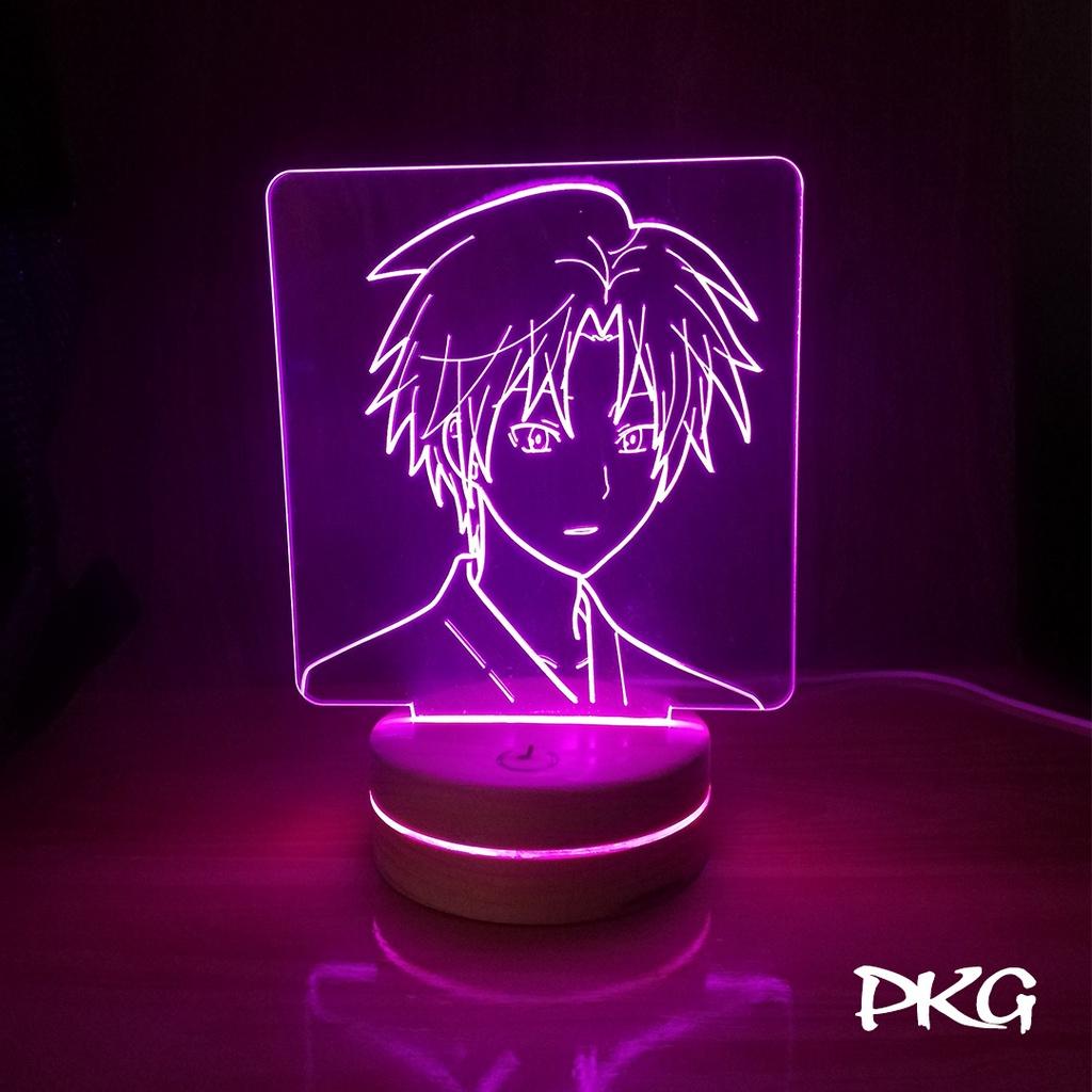 Đèn Ngủ Led 3D nhân vật Anime Hotarubi No Mori E nháy sáng 16 màu có cảm ứng có điều khiển từ xa