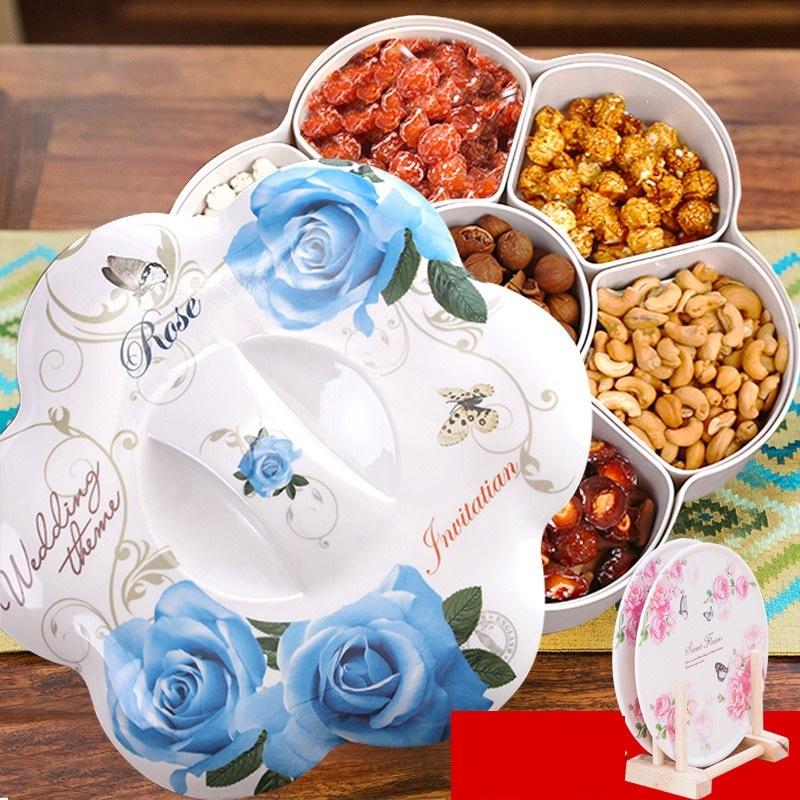 Khay Đựng Mứt Tết, Bánh Kẹo Hình Cánh Hoa