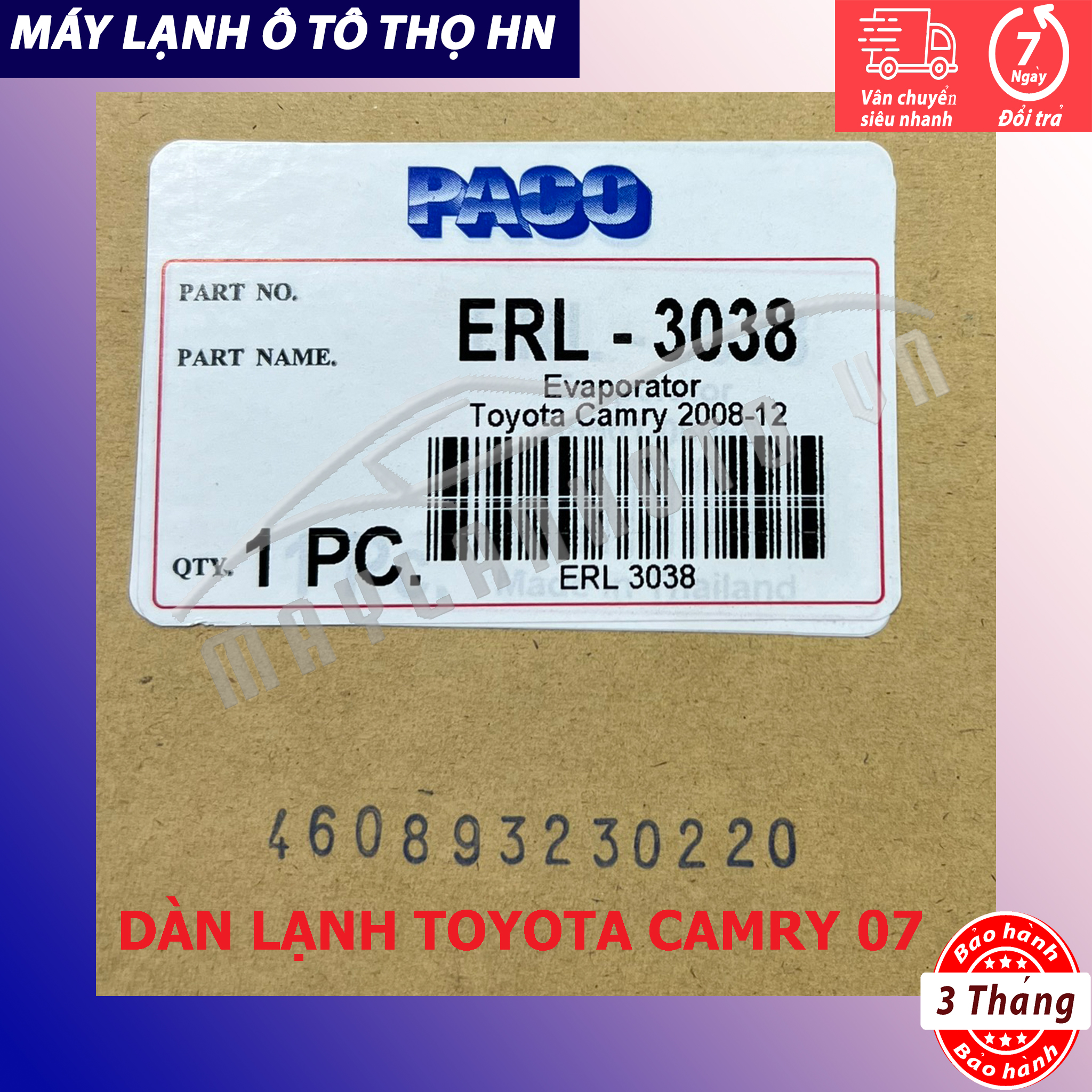 Dàn  lạnh Toyota Camry 2.4 - 3.5 2007-2014 Thái Lan/Nhật Bản/Hàn Quốc