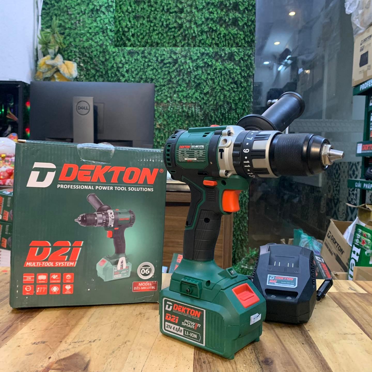 MÁY KHOAN 3 CHỨC NĂNG PIN 21V DEKTON D21-MK13T - HÀNG CHÍNH HÃNG