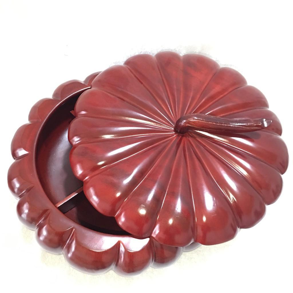 Khay đựng bánh kẹo QUẢ BÍ TO gỗ HƯƠNG NAM PHI