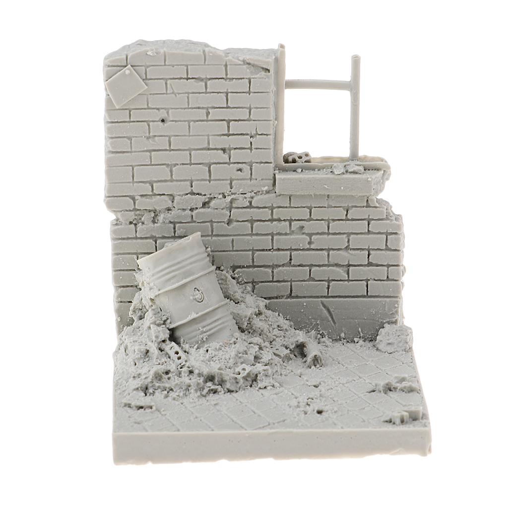 1/35 Quy Mô Nhựa Nghệ Thuật Thủ Công Phá Hoại Treo Tường Mẫu Cho Battlefied Cảnh Xây Dựng Số 3