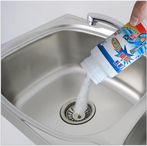 Bột thông tắc cống, bột khử khuẩn cho đường ống nhà vệ sinh, nhà tắm, bồn rửa SIÊU TỐC tiện lợi 110G