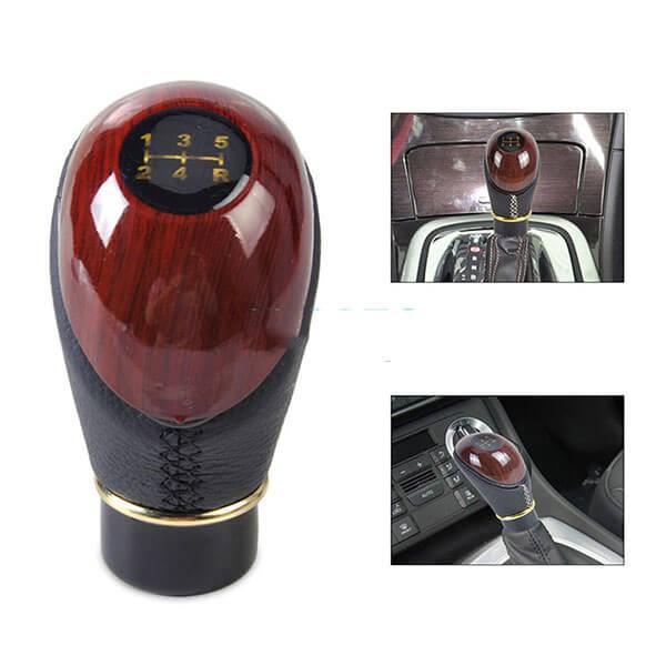 Tay Nắm Cần Số Vân Gỗ Typer Sang Trọng Chống Trơn Trượt Dành Cho Xe Số Sàn