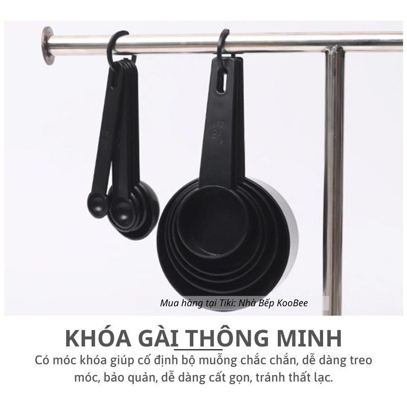 Set 11 bộ thìa đong, cốc đong nấu ăn, làm bánh, pha chế đong bột, sữa, gia vị, chế biến đồ ăn dặm