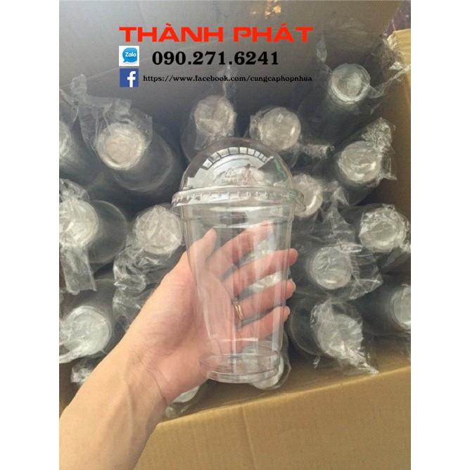 100 Ly nhựa PET 500ml - bao gồm nắp cầu cao cấp