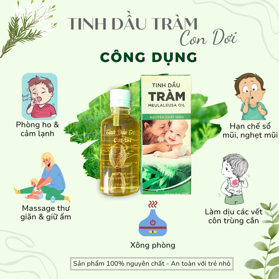 Tinh dầu tràm Con Dơi ( Nguyên chất 100%)