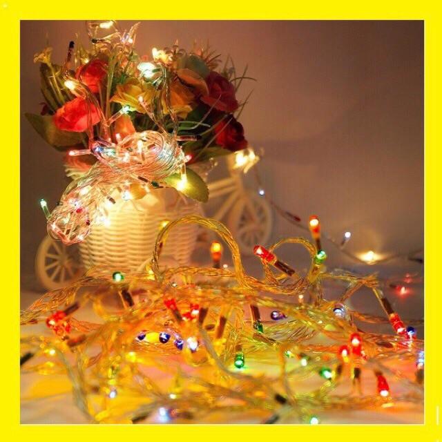 Dây Đèn Led Chớp Nháy Nhiều Màu Sắc, Led Dây Trang Trí Tết, Cây Thông Noel, Quấn Cây