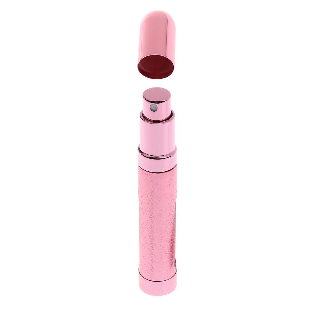 Travel 8ml Fine Mist Sprayer Bottle Makeup Atomizer Fragrance Aftershave Perfume Aluminum Essential Oil Container Vial