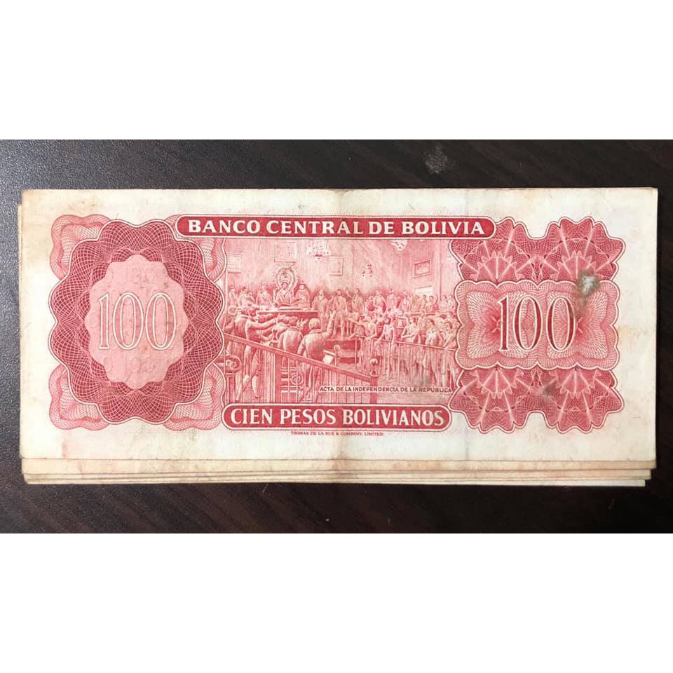 Tờ 100 Pesos Bolivianos, tiền cổ thế giới sưu tầm