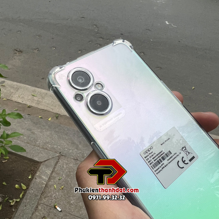 Ốp lưng cho OPPO Reno8 Z 5G trong suốt chống sốc bảo vệ camera sau