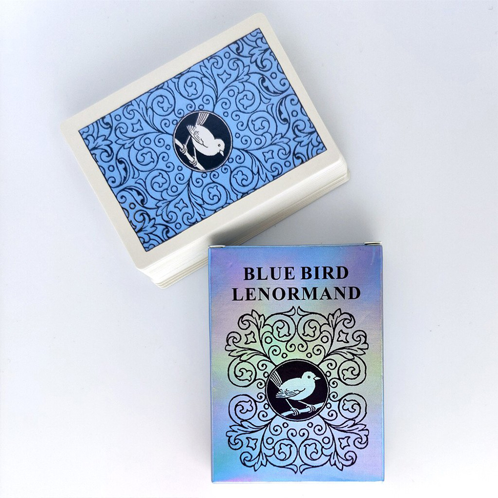 Bài Lenormand Blue Bird Óng Ánh Tặng Đá Thanh Tẩy