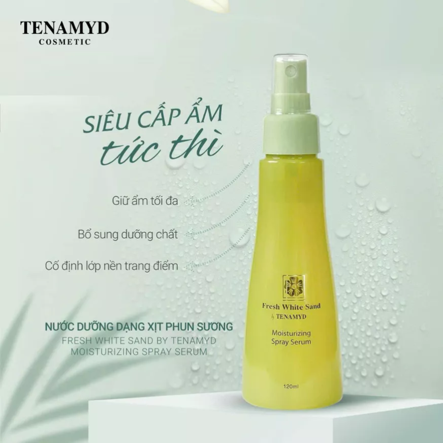 Nước dưỡng dạng xit phun sương TENAMYD Moisturizing Spray Serum 120ml