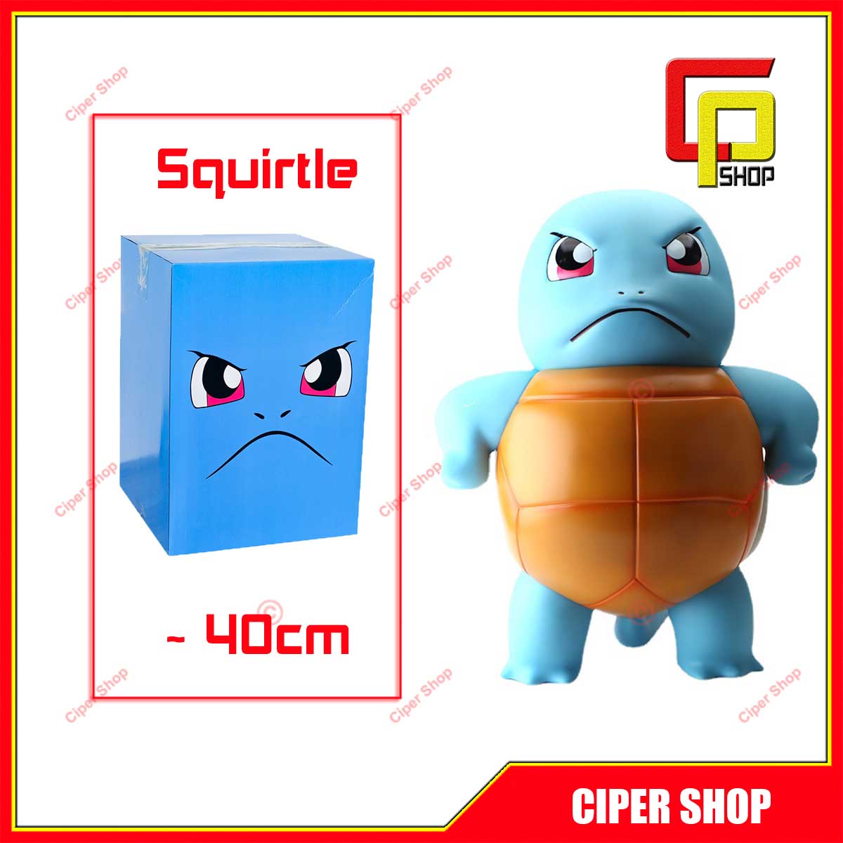 Mô hình Squirtle 1:1 - Mô hình Rùa nước 40cm