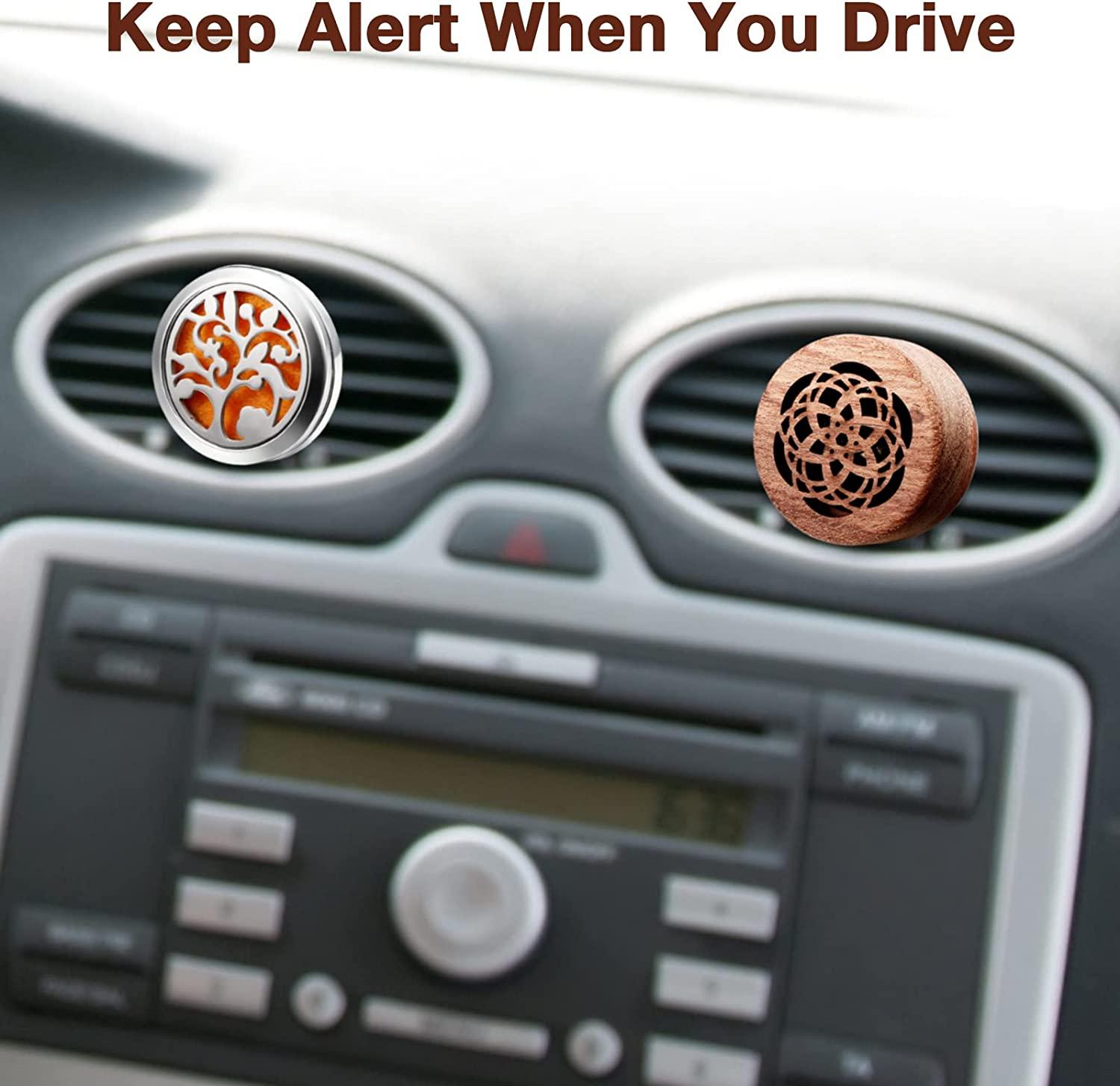 Máy khuếch tán tinh dầu ô tô 4 miếng Máy khuếch tán tinh dầu ô tô bằng gỗ