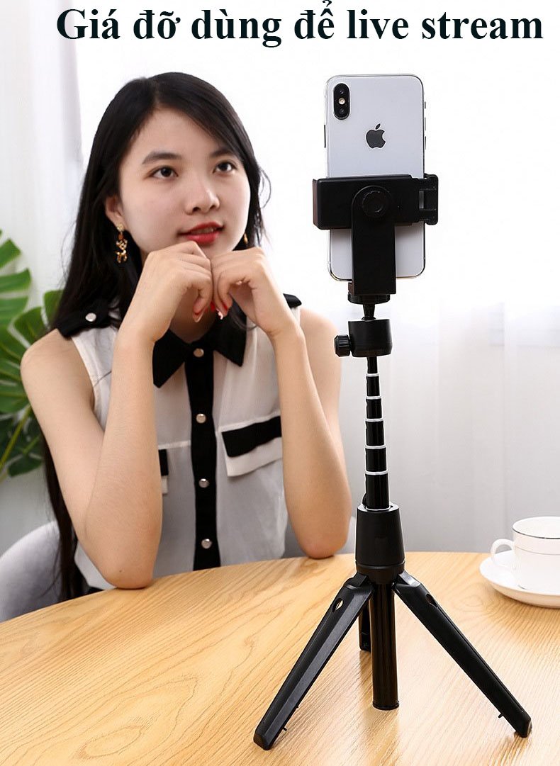 Gậy Chụp Ảnh Tự Sướng Bluetooth 3 Chân Đa Năng – Tripod K20– Chụp Hình Selfie