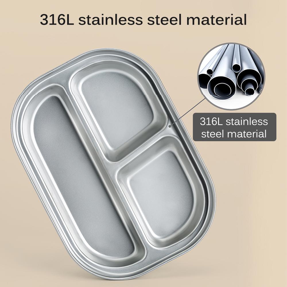 Trẻ Em Inox Hộp Cơm Trưa Bộ Đồ Ăn Bát Chống Rò Rỉ 2 Lớp Bento Hộp Trẻ Em Học Đựng Thực Phẩm Thực Phẩm Nhà Bếp hộp