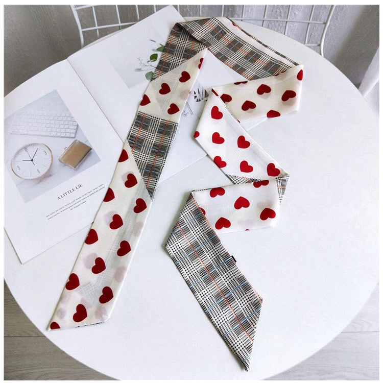 Khăn lụa dài thời trang chất satin size 145x7cm nhiều mẫu