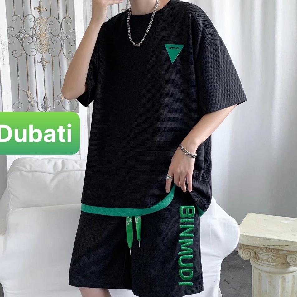 Đồ bộ phom form rộng chất tổ ong thêu nổi BINMUDI chất vải mềm mịn thoáng mát - Dubati fashion