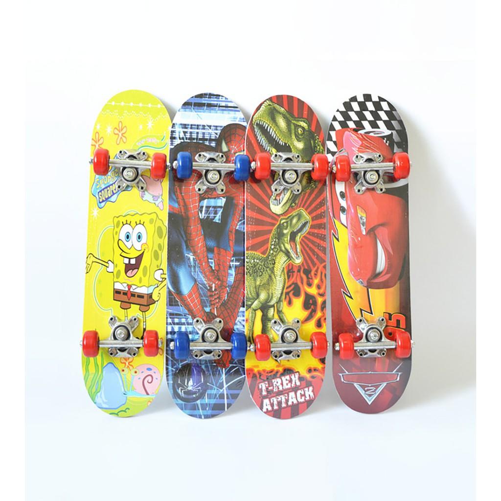 Ván trượt Skateboard, ván trượt thể thao mặt nhám gỗ ép 8 lớp chắc chắn